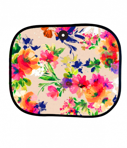 ม่านบังแดด Flowers pattern sunshade